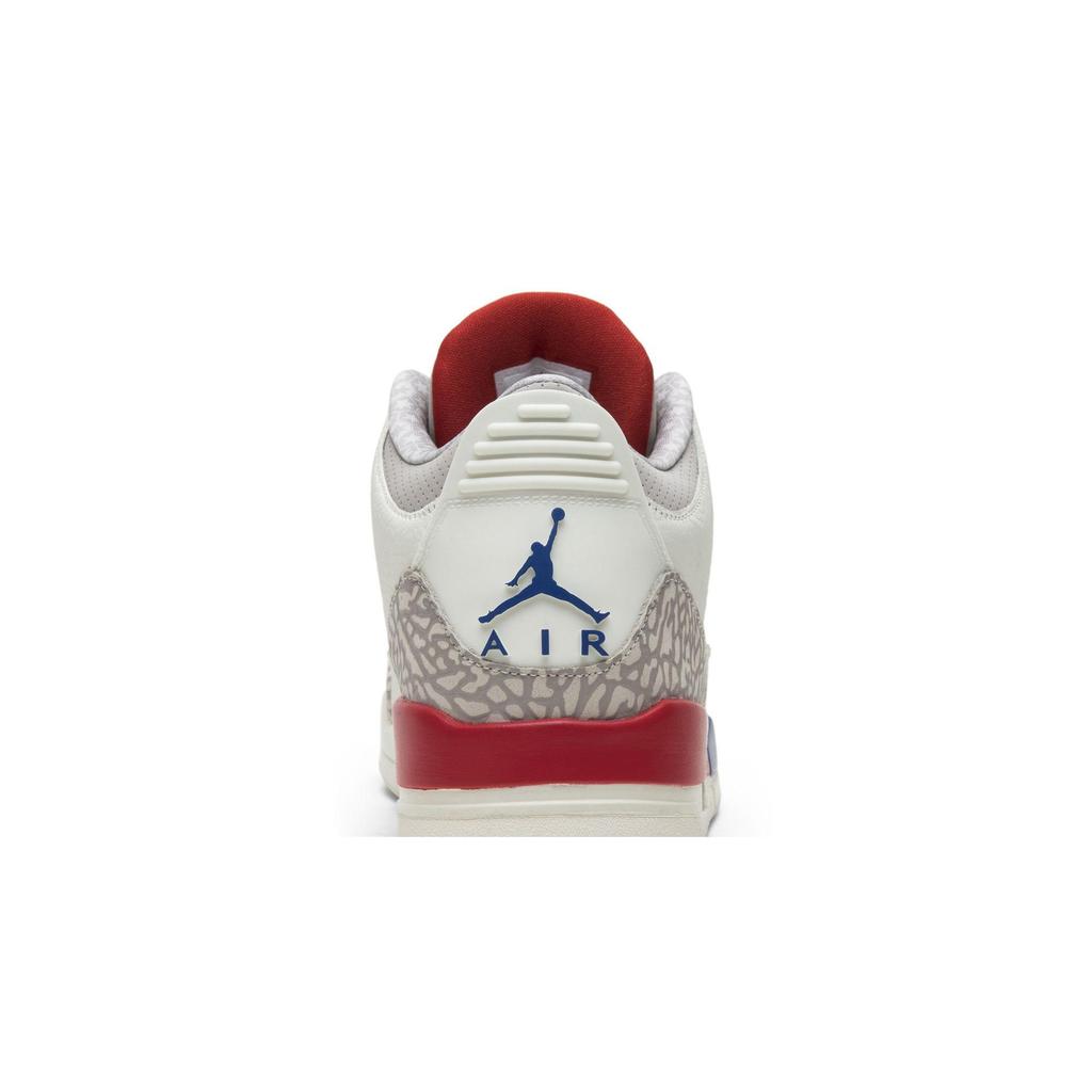 Air Jordan 3 Retro 'International Flight' (Unisex) Sail / Sport Royal-Fire Red Vintage Basketball Shoes 136064 140