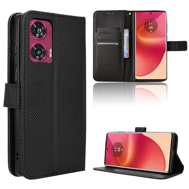 Flip Cover For Motorola Moto Edge 50 Fusion Leather Case [Flip Vintage Leather] Shockproof Durable Retro Phone Case