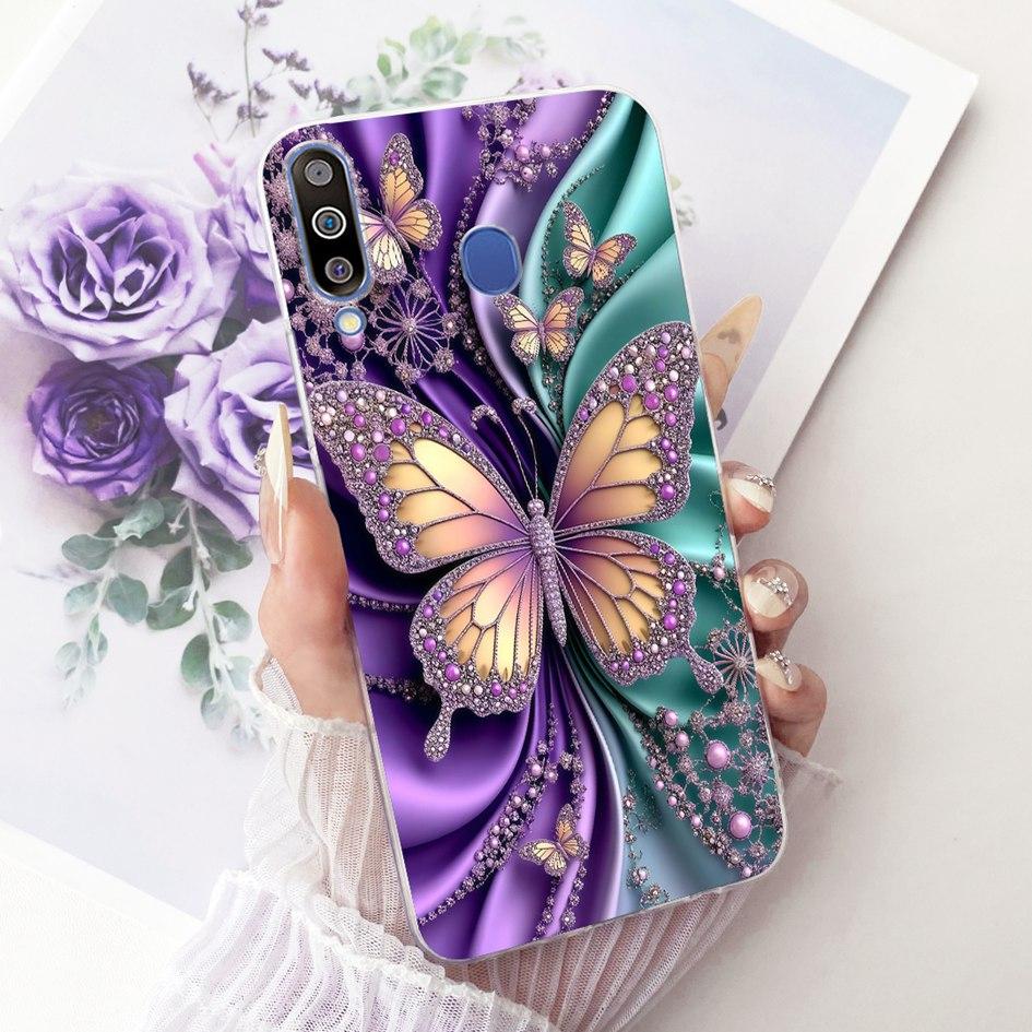 Чехол для Samsung Galaxy M30 SM-M305F Прозрачная накладка Модный бантик Мягкий силиконовый чехол для телефона Для Samsung M20 M10 M105F M205F Fundas
