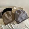 Big Head Circumference, Ear Protection, Drawstring, Knitted Hat, Woolen Hat, Couple's Head Cap, Warm Hat, Rolled Edge Hat