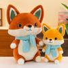 Simulation Scarf Little Fox Doll Plush Toy Children'S Birthday Gift For Boy