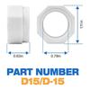 6pcs/8pcs Reliable Pool Cleaner Feed Hose Nut Leak Free Replacement Durable for 280 380 180 Ensure Tight Connection Seal