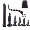 Anal Anal Anal Adult Toys for Adult Toys for Individually Wrapped and with Storage Set of 7 Dildo, Plug, Beads, Men, Beginners, Bag,