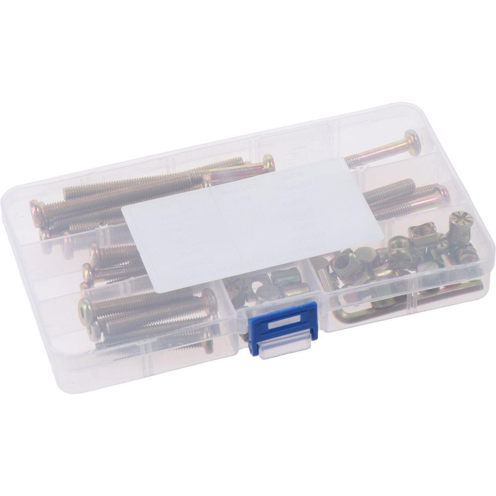 50 шт. Винты с шестигранной головкой, высокоскоростная сталь, бочкообразные гайки, кроватка, двухъярусная кровать, мебельная кроватка