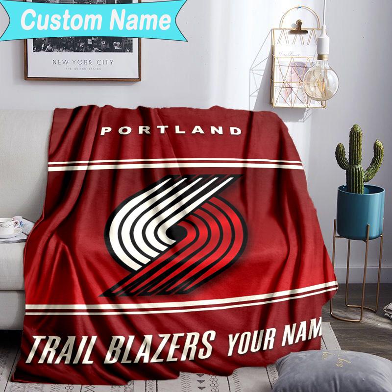 Custom Name Blanket Portland Blazers Artwork Blanket Bedding Blanket for Travel, Camping, Living Rooms, Offices, Sofas, Fan Christmas gift