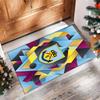 Burnley Football Print Crystal Velvet Rug, Comfortable Water Absorbent Non Slip Indoor Floor Carpet