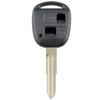 Car Key Fob Case Shell with TOY41 Uncut Blade and Rubber Button Pad Fit for Toyota Yaris