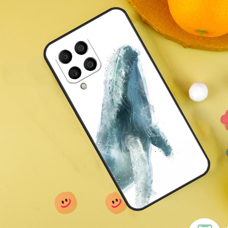 Мультяшный кит для Samsung Galaxy M11 M12 M13 M14 M15 M34 M54 M55 M33 M53 M31 M51 M30s M32 M52 M20 Чехол