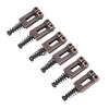 6PCS Zinc Alloy Guitar String Saddle Antique Red Copper Guitar Accessories  For Guitar Players