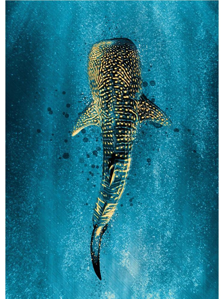 Скандинавский большой китовый корабль, морские постеры, холст, живопись, акварель, морские животные, настенная картина для детской комнаты, украшение для дома