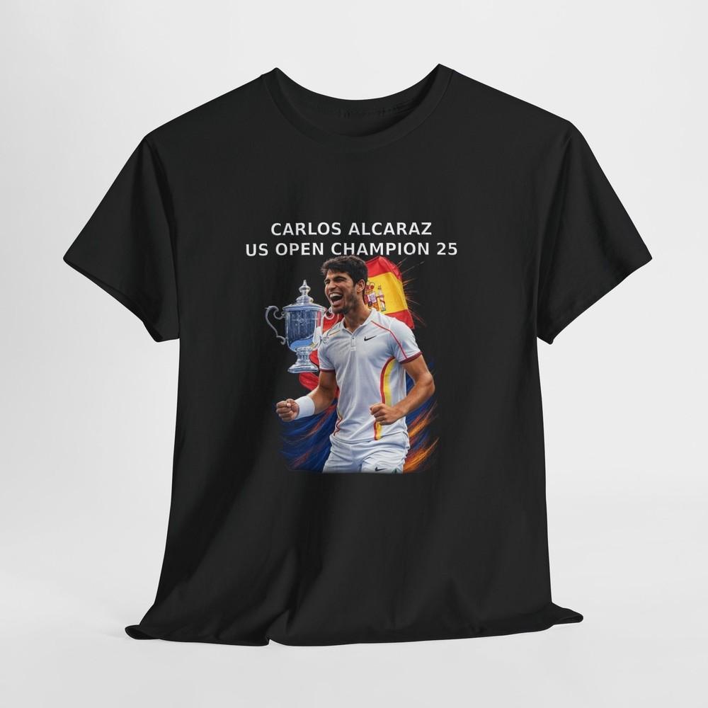 Carlos Alcaraz US Open Champion 2025 Unisex Tee, Tennis Fan Gift Shirt, Tennis Unisex T-Shirt