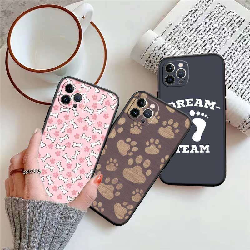 NH19 dog footprint Paw Case for Motorola Edge 60 60s 70 G86 G56 G54 E14 G04S G45 G54 G64 S30 S50 X30 X40 X50 Pro Power