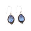 925 Sterling Silver Tanzanite Gemstone Handmade Jewelry Partywear Earrings 1.6" EE-164-9