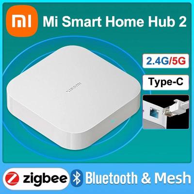 НОВЫЙ оригинальный концентратор Xiaomi для умного дома 2, шлюз Zigbee 3,0, интеллектуальный многорежимный Wi-Fi 5 ГГц 2,4 ГГц Bluetooth Mesh Type-C, двухъядерный