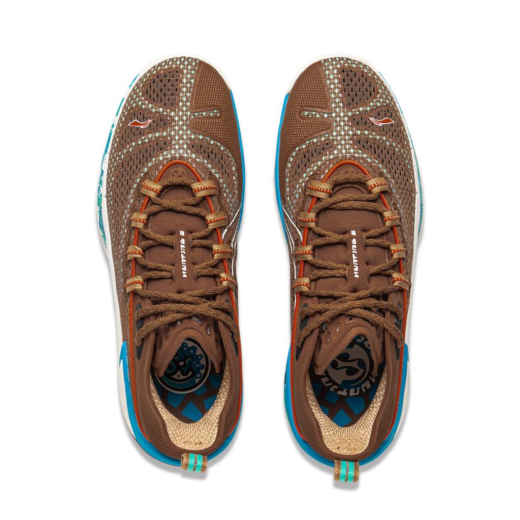 Li Ning BadFive Chase 1 Супер амортизация Скользкая подошва Дышащие Упругие Низкие Баскетбольные кроссовки для улицы ABFV007-4