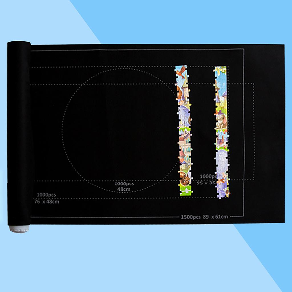 Коврик-рулон для пазлов до 1500/2000/3000 шт. Большой органайзер для хранения пазлов из фетра, одеяло для хранения пазлов, аксессуары