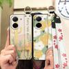 Anti-knock Flower Phone Case For Redmi A5 4G/Xiaomi Poco C71 4G Anti-dust Wrist Strap Kickstand Wristband Back Cover