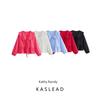 Kaslead New Arrival Women's Clothing Fashion Style Fashion Casual Easiest for Match 3 Color Doll Collar Lace Shirt Tops