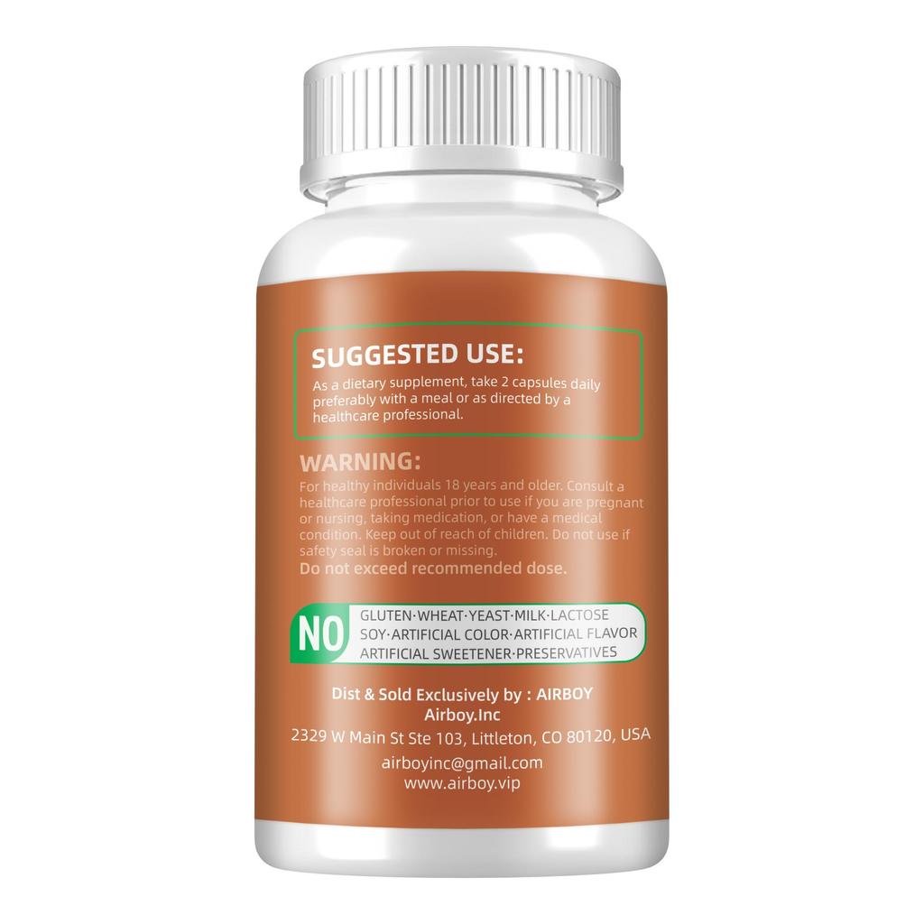 High Purity Cinnamon Capsules, 500mg Natural Cinnamon Extract, Nutritional Supplement