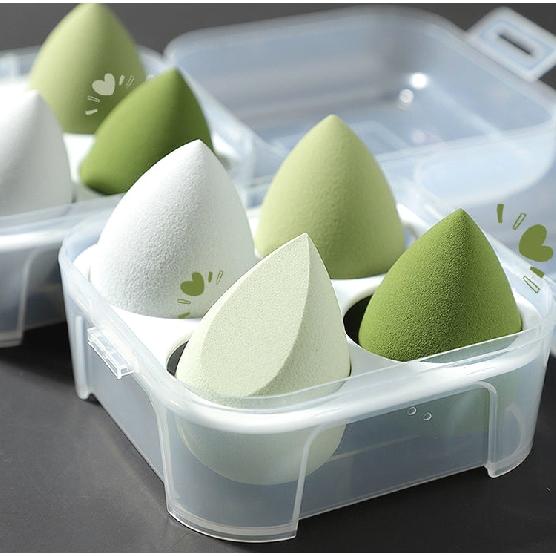 Beauty Egg Box Тыква на воздушной подушке Пуховка для пудры Супермягкая не едящая пудра для сухого и влажного макияжа Губка для макияжа Яйцо для женщин Принадлежности для макияжа Мягкая кожа