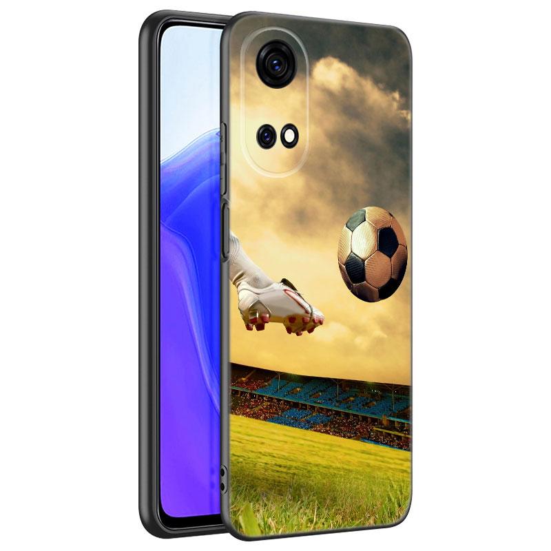 Футбольное поле черный чехол для телефона Huawei Honor 70 90 Lite X40 GT X50 i X5 Plus X6A X6S X7A X8A X8B X6 X7 X8 X9 4G X9A X9B 5G
