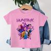Toddler Girl Clothes Kpop Demon Hunters Cartoon Tee Shirt Funny Gift for Fans Harajuku Cool Kids T-shirts Summer Tops