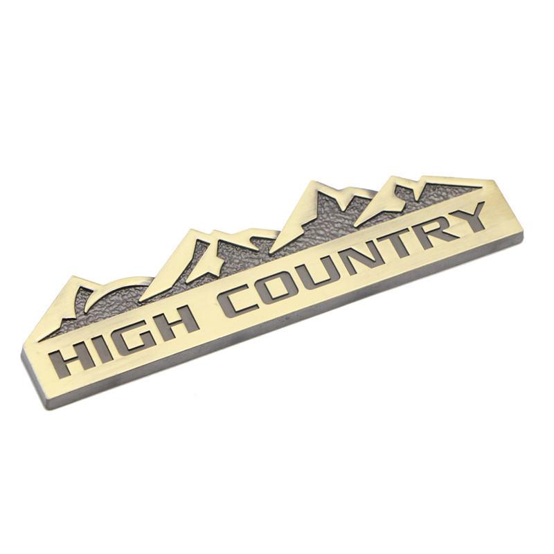 Металлический значок с логотипом High Country Off-Road для Chevrolet, Jeep, Dodge, Ford
