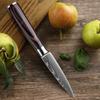 3pcs Stainless Steel Multi-purpose Knife Extremely Thin Sharp Fruit Knife Santak Carving Knife Color Tree Grain Handle Kitchen Quality Knife Set