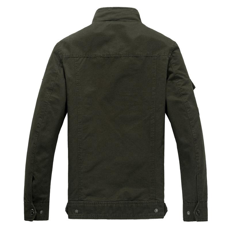 Spring and Autumn Men's Cotton Plus Size Men's Coat Casual Work Jacket