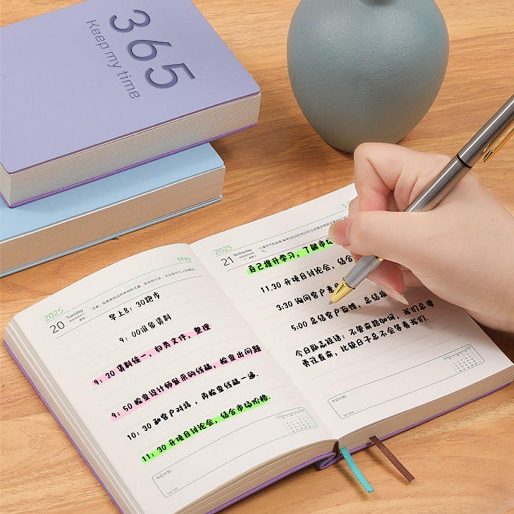 С календарем, ежедневником, еженедельным планировщиком на 365 дней, блокнотами, мини-книгой-повесткой дня на 2025 год для студентов