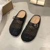 Fashion Women Flats Slippers Mesh Fashion Shoes Cozy Slingback Shoes Walking Woman Sandals 2025 Summer Brand Designer Female Zapatillas