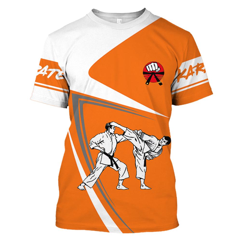 Japan Training T-shirt Men's 3d Karate Printed Tee Tops Oversized Short-sleeved High-quality Sportswear Men Quick-drying T Shirt
