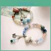 New Exquisite Chinese Ceramic Shell Scallop Bracelet Butterfly Charm 2024 Summer