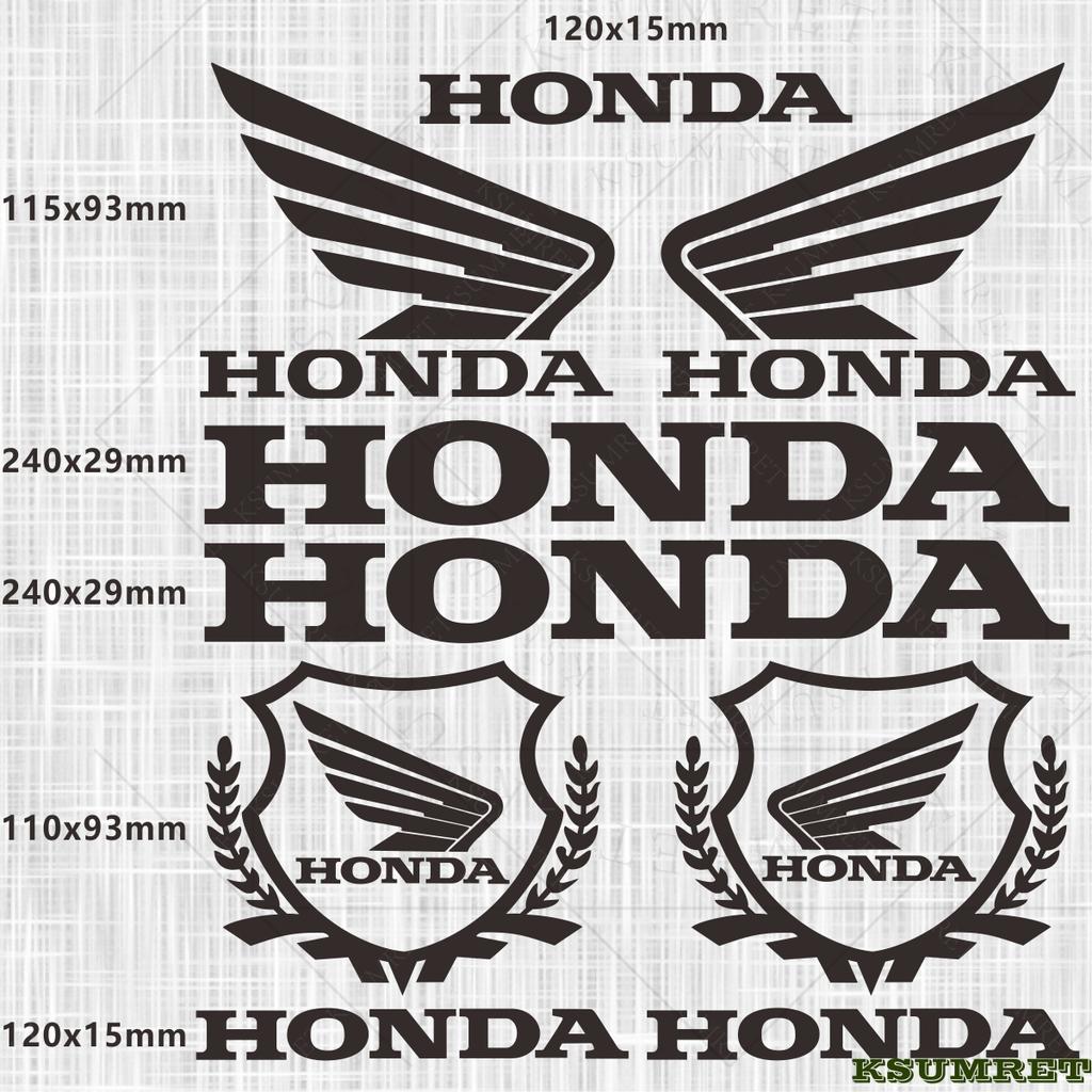 pzsh2 For Honda Motorcycle Sticker Decal Tank Logo Waterproof