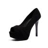 2025 Platform Shoes Woman Peep Toe 12CM Fashion High Heels 34-40 Pumps Sexy Nude Women Shoes High Heels Wedding Bridal Shoes