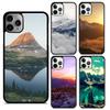 Горы мягкий Чехол для телефона Cover Для iPhone 17 Air 16 15 14 12 13 Pro Max Plus coque Оболочка Fundas
