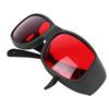 Laser Safety Glasses 200 To 590nm Black Frame Red Lens Eye Protection Goggles for Laboratory