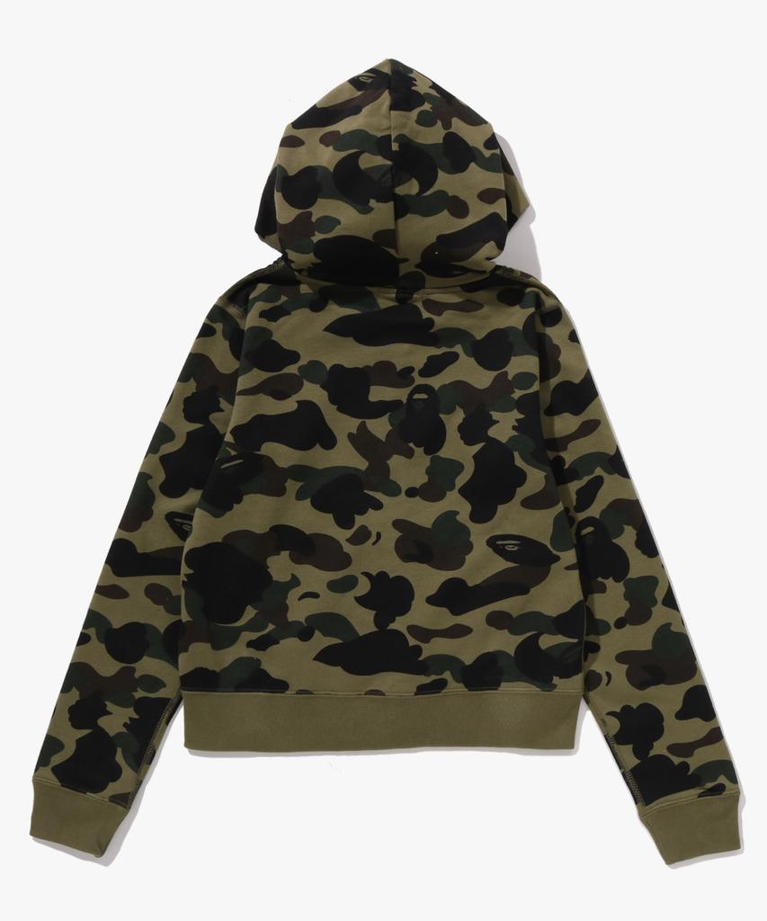 Bape Худи на молнии с первым камуфляжем (W) зеленый