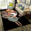 3D Милый Балетная Девочка Балерина Фея Мультяшный Ковер Коврик для Дома Гостиной Спальни Дивана Придверный Коврик Декор, Детский Нескользящий Напольный Коврик