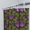 Винтажная Тканевая Шторка для Ванной Душа с Принтом Декоративная Подвесная для Окна Ванной Комнаты Брезент Экран Конфиденциальности Водонепроницаемая Подкладка