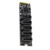 Адаптер-расширитель M.2 M-Key PCI Express на SATA 3.0 Поддержка ОС/Windows/Linux Карта-конвертер Поддержка функции PM