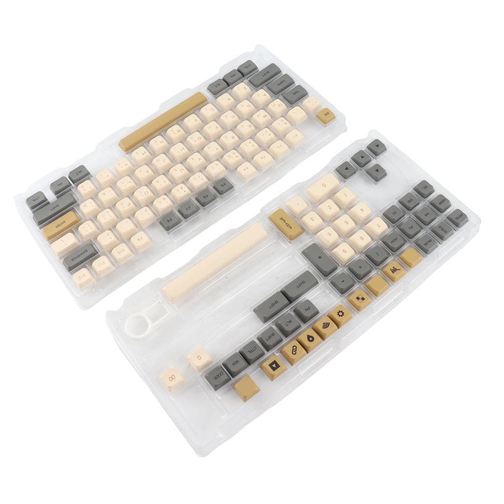 XDA Клавиши, 125 Игровых PBT Клавиш с Сублимационной Печатью для Механической Клавиатуры с Полной Совместимостью, PBT Сублимированные Клавиши Клавиатуры для 60