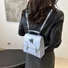Fashionable Minimalist Backpack For College Students Stylish Unique Design 2024 Black White Blue Brown Colors