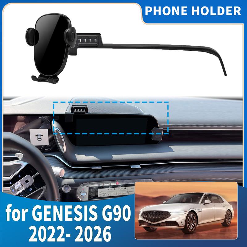 Для GENESIS G90 2024 2025 2026 Встроенное крепление для экрана Держатель для телефона Крепление Автоаксессуары