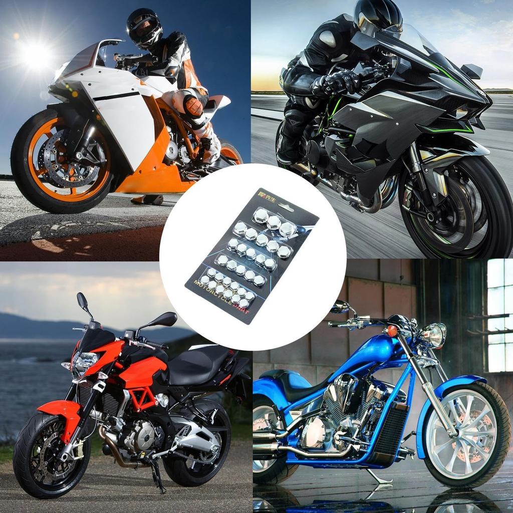 30 шт. Колпачки на гайки и болты для мотоцикла, Крышки для болтов, Крышки для гаек мотоцикла