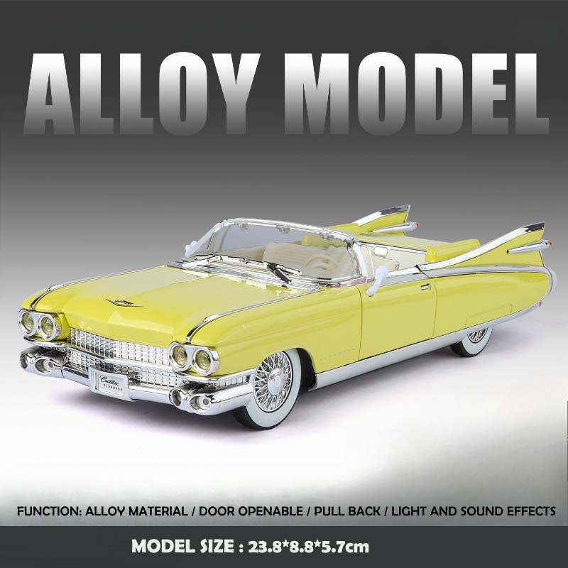 Моделирование 1:24 1959 Eldorado Большой Рокет Классические Легкосплавные Автомобили Модель Коллекция Украшение Детская Игрушка Модель Миниатюрный Автомобиль
