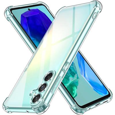 Толстый противоударный силиконовый прозрачный чехол для телефона Samsung Galaxy M55 5G M15 C55 5G M13 4G M54 5G M34 M04 Защитный чехол задняя крышка