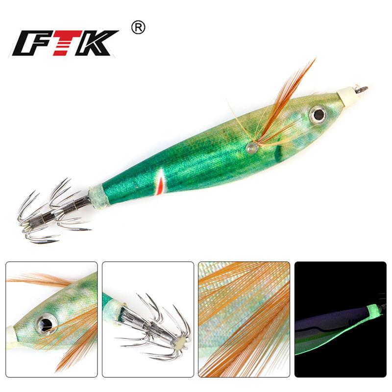 1 Piece of Artificial Luminous Shrimp Squid Jig Beating Fluorescent Fishing Bait Squid Bait Hard Pescal Fishing Accessories