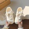 Versatile Shoes Thick Baseplate Shoes Women's Early Spring New Retro Basic Little White Shoes