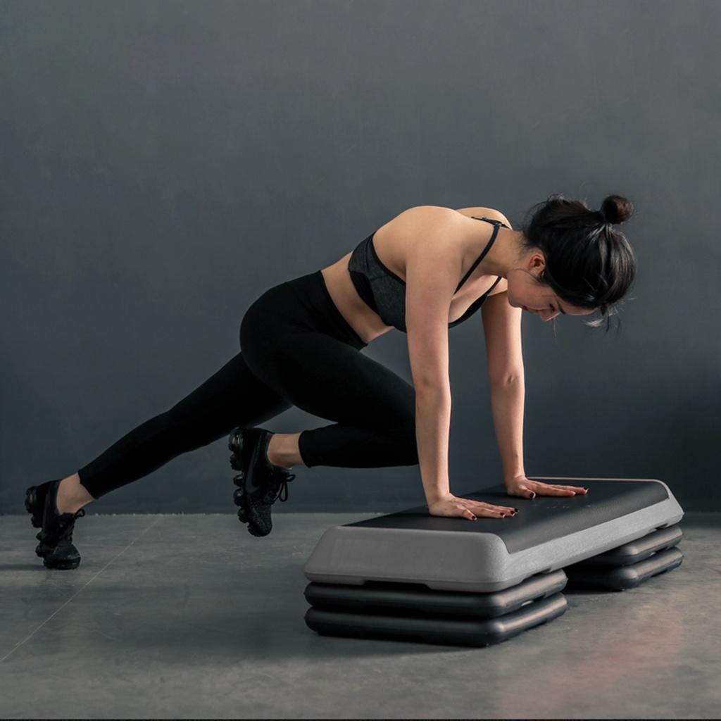 Нескользящий педальный степпер для йоги, тренажерный зал, тренировки, фитнес, аэробика, степ-оборудование, нагрузка 110 см, 4 подставки, фитнес-аэробика, степ, новый